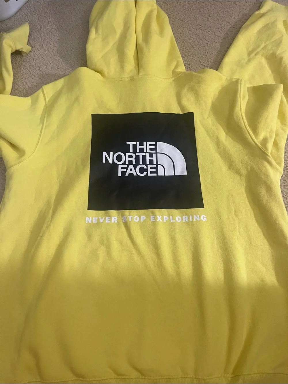 The North Face Men's Crewneck Hoodie - Bright Yellow